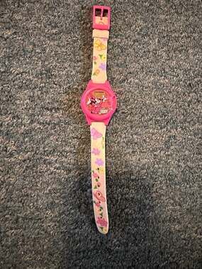 Vintage Disney Minnie Mouse Pink Butterfly LCD Watch - Innovative Time DISLC33